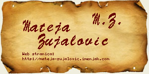 Mateja Zujalović vizit kartica